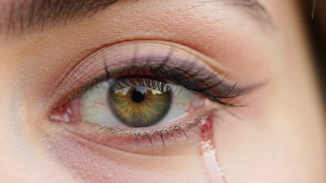 Human eye close up