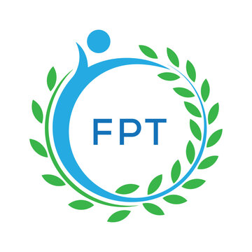 FPT letter logo. FPT blue image on white background. FPT Monogram logo design for entrepreneur and business. . FPT best Sports club logo.
