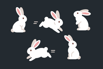 Traditional Mid-Autumn Festival elements featuring Chang'e (the moon goddess), a jade rabbit, and glowing round mooncakes under a full moon. Chinese-style motifs include red lanterns, paper-cut design