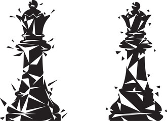 Abstract Queen Chess Piece | Shattered Geometric Vector Art

Modern Queen Silhouette | Black and White Low Poly Graphic
