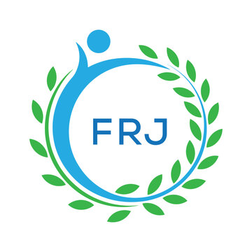 FRJ letter logo. FRJ blue image on white background. FRJ Monogram logo design for entrepreneur and business. . FRJ best Sports club logo

