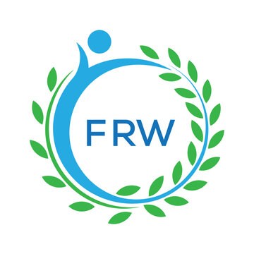 FRW letter logo. FRW blue image on white background. FRW Monogram logo design for entrepreneur and business. . FRW best Sports club logo
