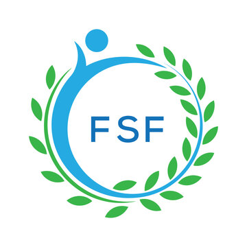 FSF letter logo. FSF blue image on white background. FSF Monogram logo design for entrepreneur and business. . FSF best Sports club logo
