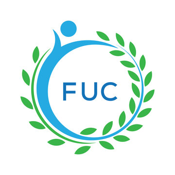 FUC letter logo. FUC blue image on white background. FUC Monogram logo design for entrepreneur and business. . FUC best Sports club logo

