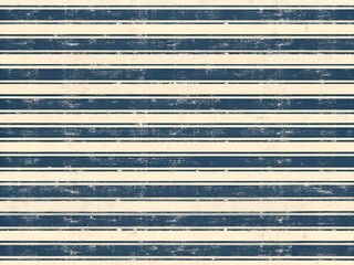 Vintage Navy Blue Stripes Pattern - Distressed Horizontal Lines Grunge Background