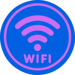 WiFi Signal Icon with Text