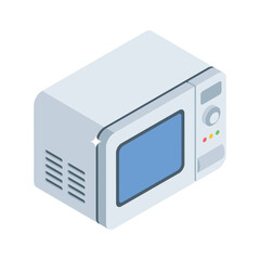 Trendy 3d style icon of bakery oven machine