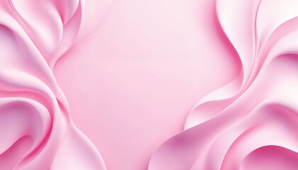 Obraz premium Soft Matte Pastel Pink Background with Subtle Gentle Waves and Fluid Forms for Creative and Artistic Designs