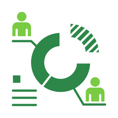 Segmentation Icon Vector Illustration Green Version