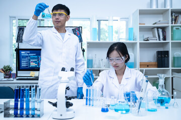 In the laboratory, research in biology and science drives technology, experiment, and analysis to advance health care and improve lives around the world.