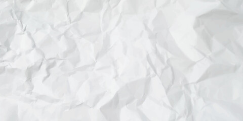Sheet of paper white Empty cleaned crumpled as a background texture of a surface. White crumpled paper texture background.