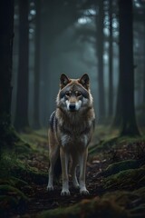 wolf in the forest