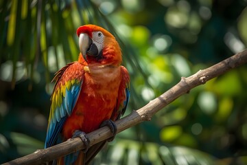 scarlet macaw parrot