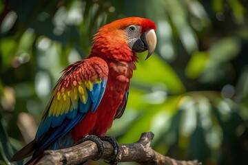 scarlet macaw parrot
