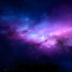 Naklejka premium Bright Cosmic Space Background
