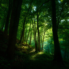 Fototapeta premium Deep Green Forest