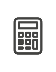 Simple calculator icon graphic