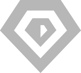 diamond jewellery element illustration abstract monogram vector logo template