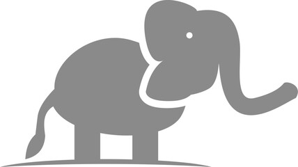 elephent or animal wildlife abstract monogram vector logo template