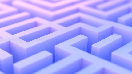 Close-up view of a complex three-dimensional maze.
