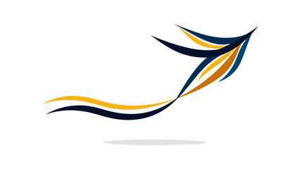 Obraz premium Abstract graphic design with flowing lines