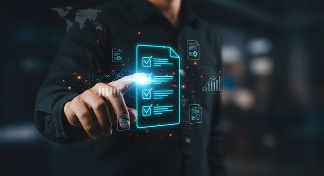Digital Checklist and Analytics Dashboard Interaction