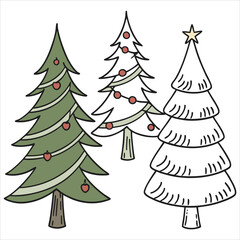 Fototapeta premium christmas tree vector