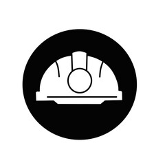 Safety Helmet sihlouette Icon. Editable Stroke Vector Icon.