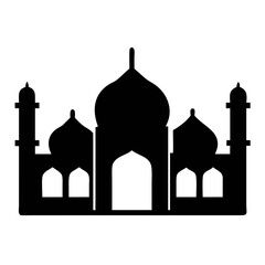  Islamic Mosque Silhouette Background on Ramadan