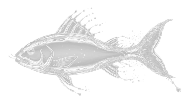 Vector illustration of a swimming marine fish silhouette, perfect for a fishing logo - Powered by Adobe