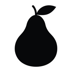 pear on white background