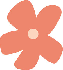 Flower simplicity. Springtime abstract floral vector. Simple illustration for use in decorative backgrounds, wedding invitations, greeting cards, and nature-inspired projects