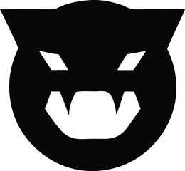 Naklejka premium Stylized Wolf Head Logo for Branding and Mascot Design