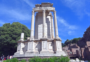 Vesta Tampel;    Forum Romanum, Roma, lazio, Italien