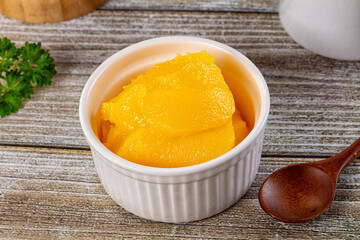 Golden Ghee melted homemade butter