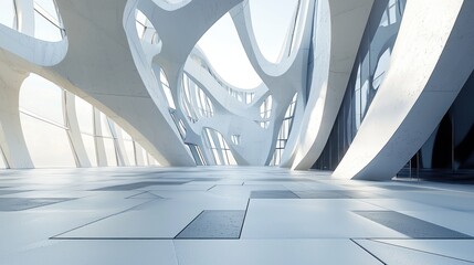 Fototapeta premium 3d rendering architecture background building geometric shape