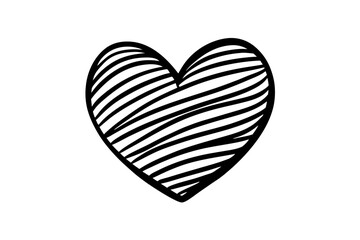 Vector illusion of heart from paper