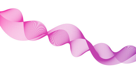 Abstract flowing multicolor wave lines on white background, smooth curves in motion, modern digital art design.	