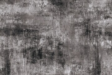 Obraz premium Abstract textured surface in muted gray and dark gray tones, showing brushstrokes and distressed effects