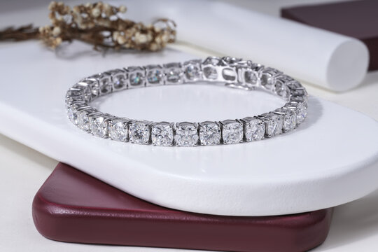 Silver Diamond Bracelet for unisex  
