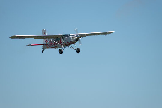 HB-FKL Pilatus PC-6/B2-H4 Turbo Porter airplane over the rhine valley in Switzerland 30.5.25