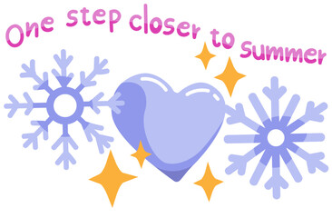 a playful graphic expressing anticipation for the summer season