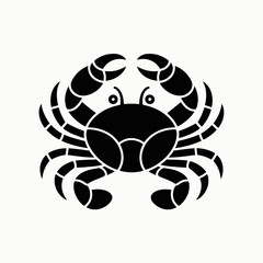 black and white crab