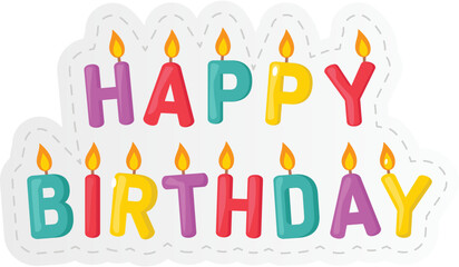 happy birthday candles