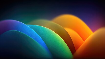 Abstract Colorful Waves Background