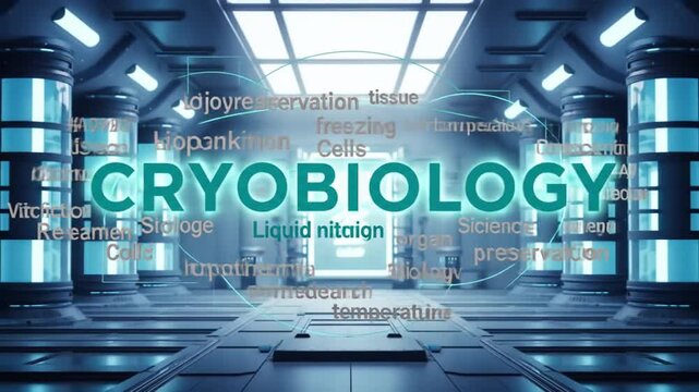 Cryobiology: A Journey Through a Futuristic Laboratory with Cryogenic Preservation Pods