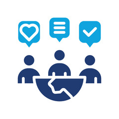 Community Engagement mixed color icon