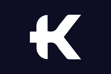 Obraz premium Letter K logo design, modern and minimalist k letter logo concept