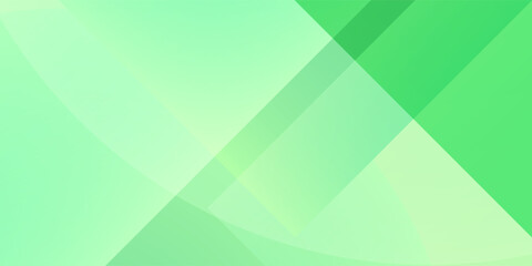 Modern Overlapping Transparent Shapes in Green Tones