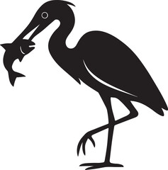 buck bird vector art বক পাখি